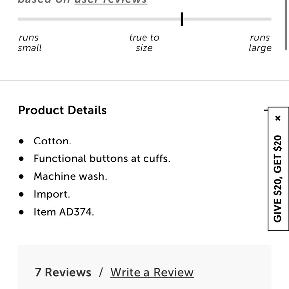 J. Crew Factory - Popover - Size Small - Black/white striped - excellent - Picture 13 of 13